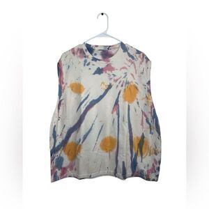 NWT Zara Multicolor Tie-Dye Muscle Tee for Men